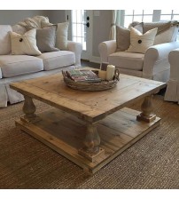 Masifart Pater Ahşap Orta Sehpa